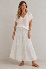 Primavera Skirt  Faglin White