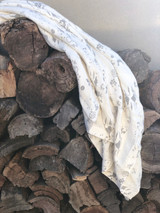 Scritto Pigment Printed Linen Throw