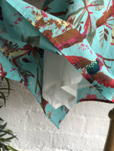 Bird Print Aqua Sleeveless Tunic with Lining (Pack of 2)