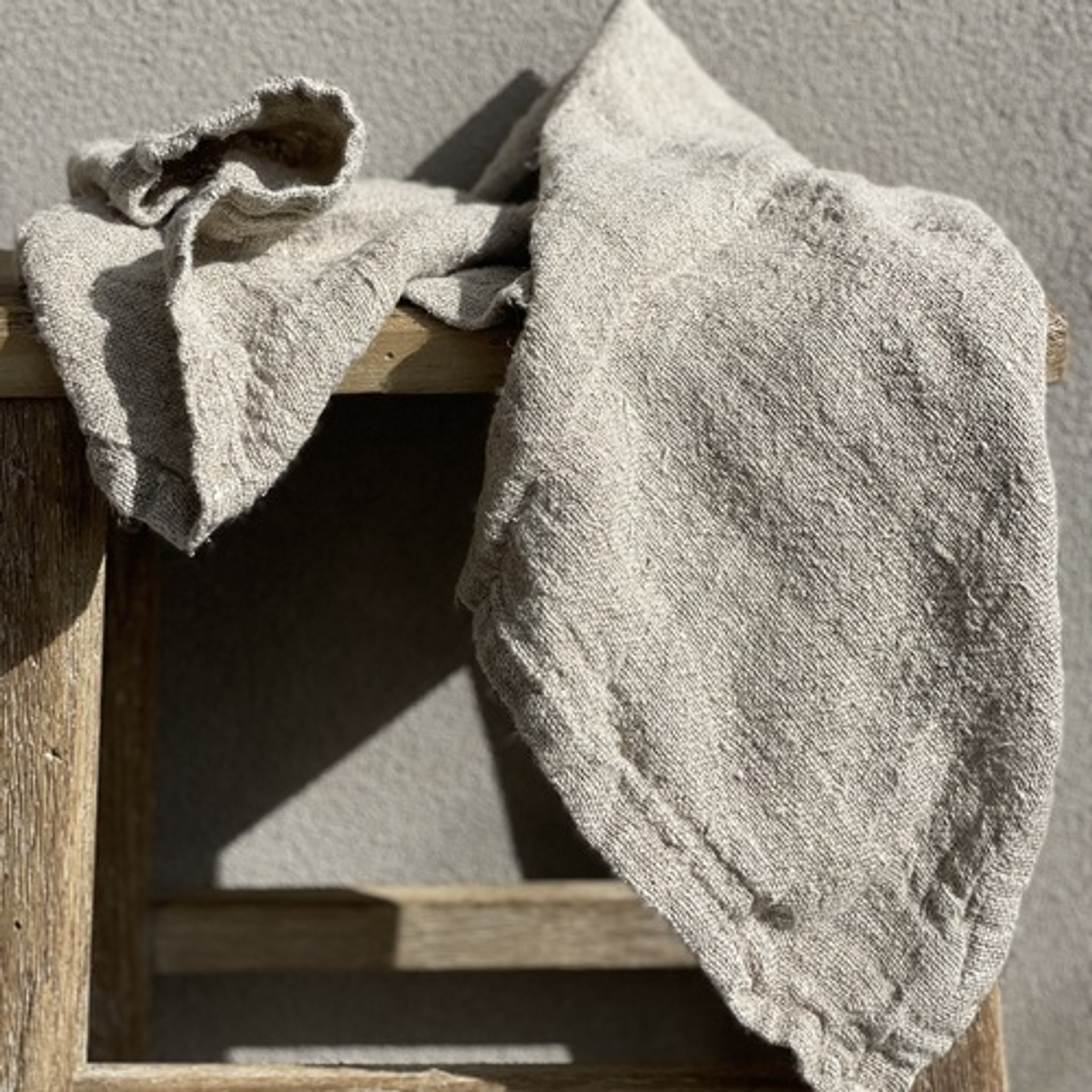 Natural Linen Towels Set Heavy Bath Towels 4 Rustic Towels Men