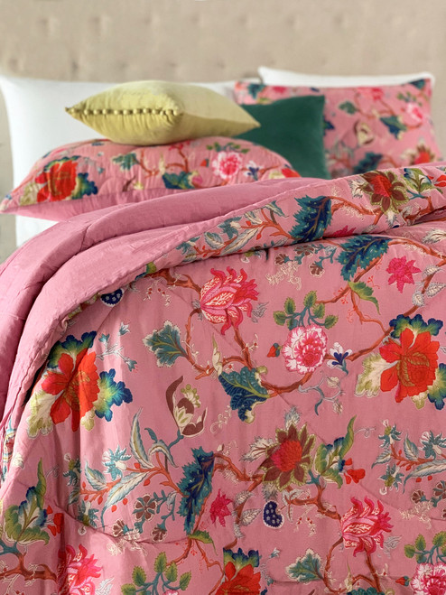 Arabella Hot Pink Quilt Set Linens Unlimited