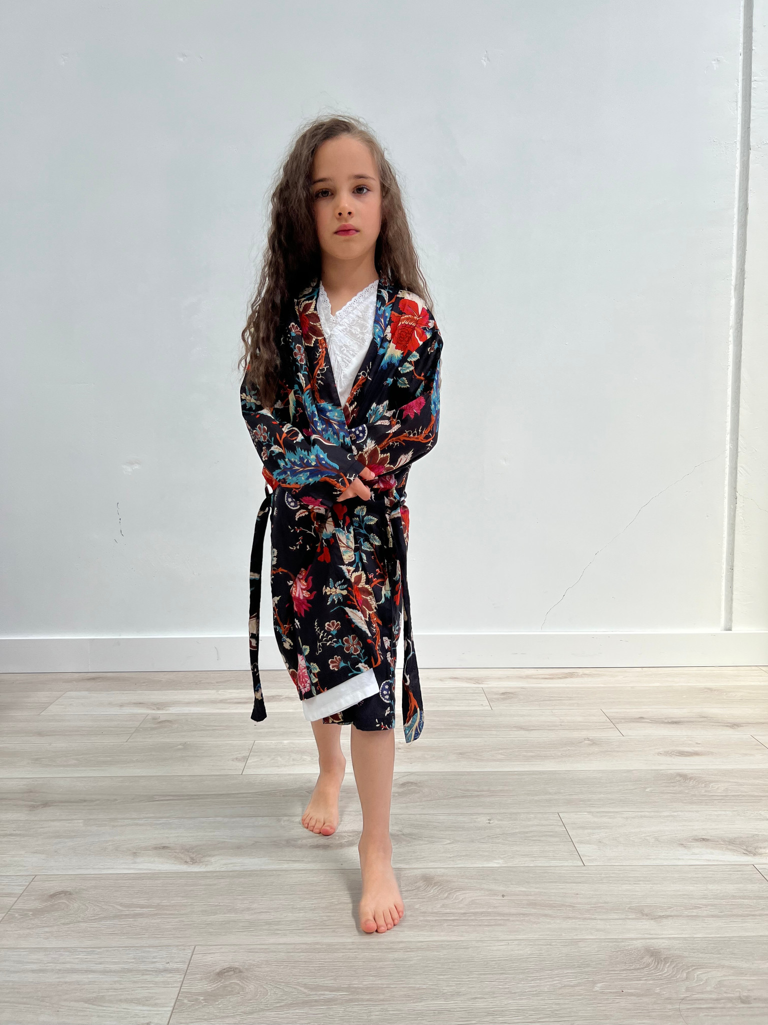 Arabella Black Kimono Child Pack of Linens Unlimited