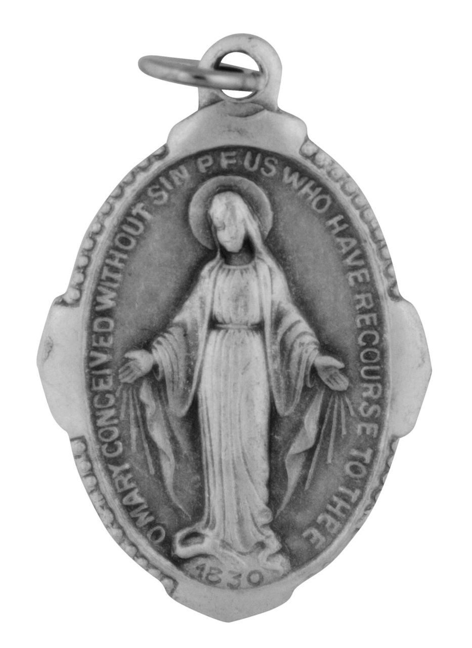 Traditional Catholic Saint Medal - Miraculous Medal - Trinity