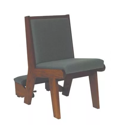 60D Chair – Solid Oak Frame, Popular Alternative to Formal Pews with  Optional Folding Kneeler