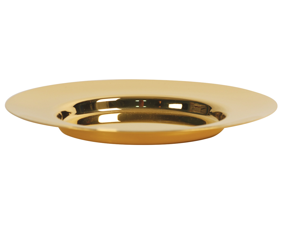 24K Gold Plated Plate Decorative Gold Plated Communion Plate