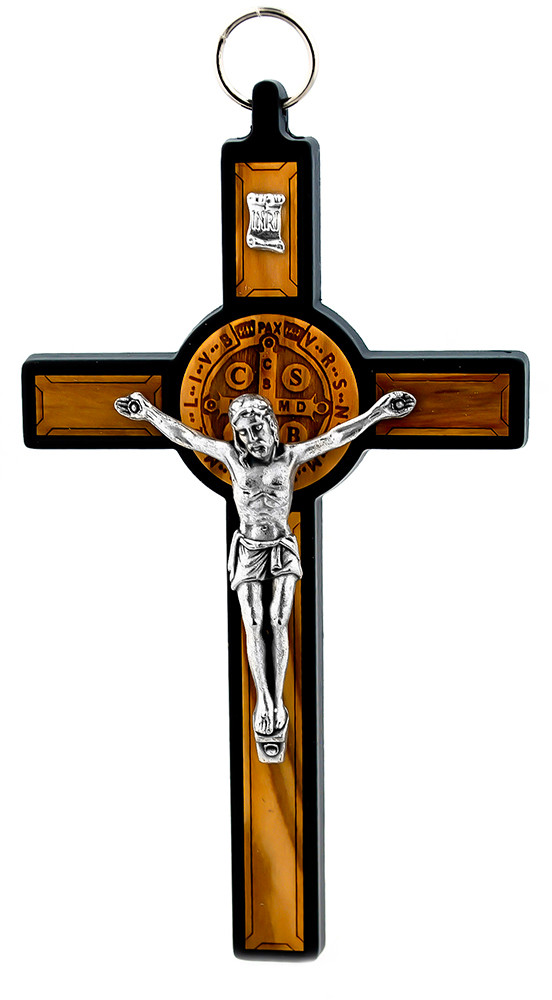 Deluxe Saint Benedict Wall Cross, 5" x 3" Trinity Church Supply
