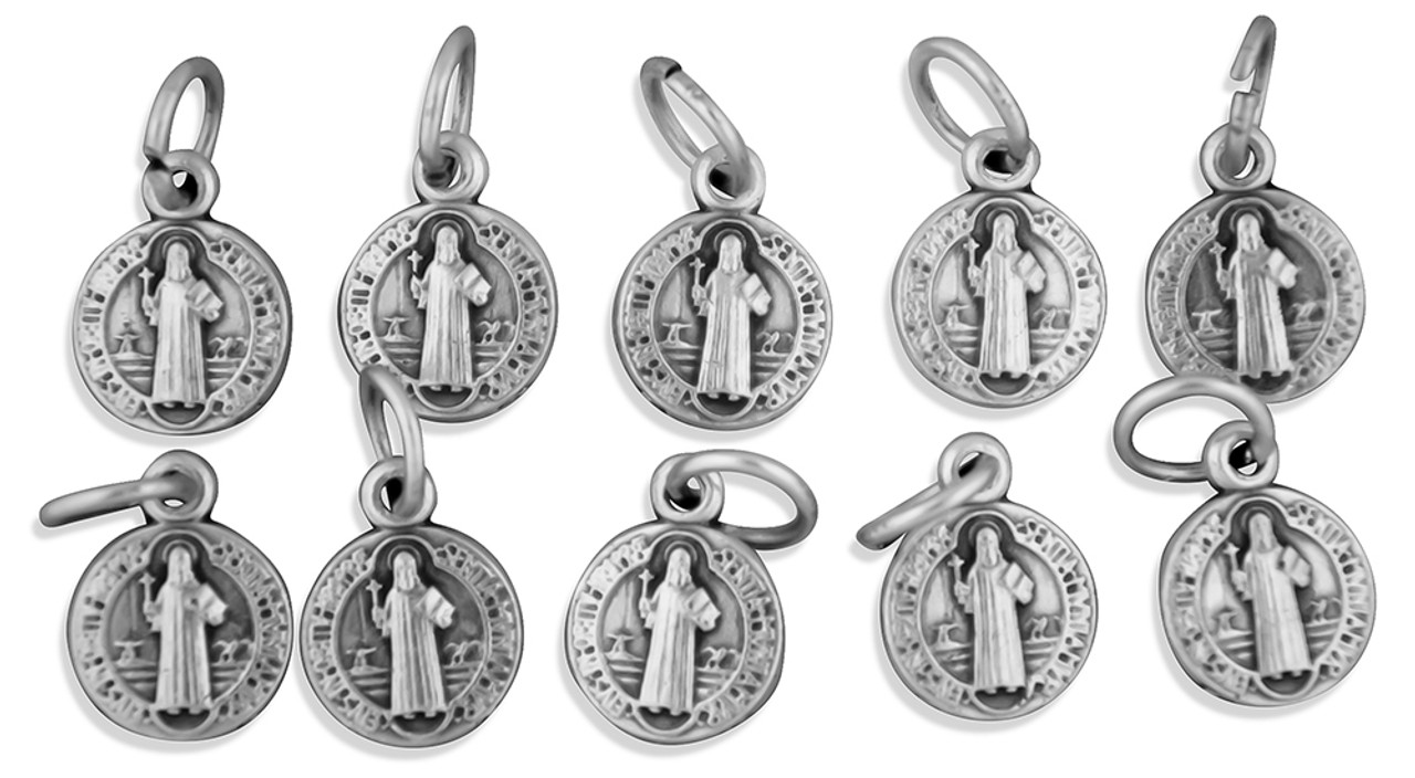 Saint Benedict medal in stainless steel 20mm