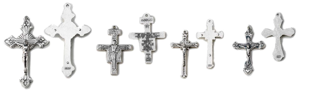 Bulk Traditional Rosary Crosses (Pack of 3) - Trinity Church Supply