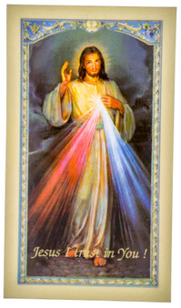 Traditional Holy Cards with Catholic Art and Prayers (Divine Mercy)