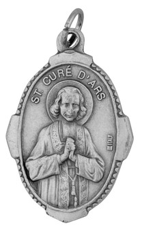 1" Traditional Saint Medals (st john vianney )