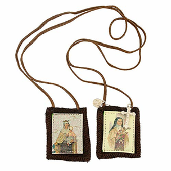 Catholic Holy Figure Saint Scapular (Saint Theresa / Our Lady of Mt Carmel)