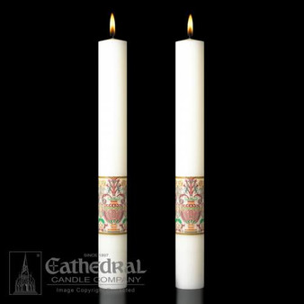 Investiture - Coronation of Christ Complementing Altar Candles