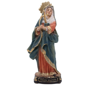 Our Lady of Seven Sorrows/Virgen De Dolorosa 8"