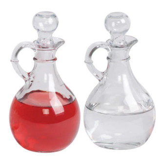Cruets with Stoppers 6 oz. Capacity