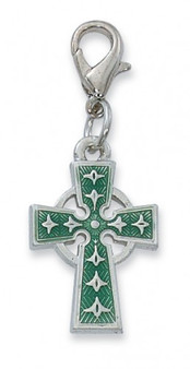 ENAMEL CELTIC CROSS CLIP CHARM