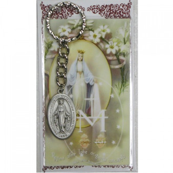 MIRACULOUS KEYRING/PRAYER CARD