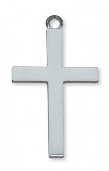 PEWTER CROSS W/24 CH&BOX"