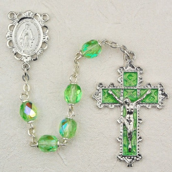 6MM PERIDOT ROSARY