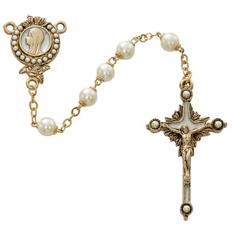 7MM PEARLS OF MARY ROSARY