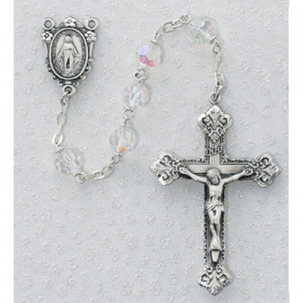 7MM CRYSTAL TIN CUT ROSARY