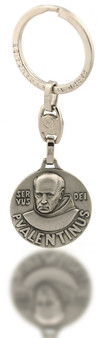 Saint Valentine / Saint Christopher Keychain