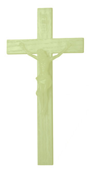 Luminous Catholic Wall Crucifix - Glows in the Dark!