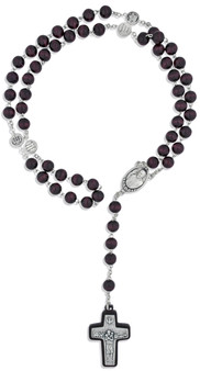 Four Basilicas Pope Francis Rosary with Wood Beads