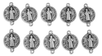 Traditional Saint Benedict Medal Our Father Beads - Pack of 10