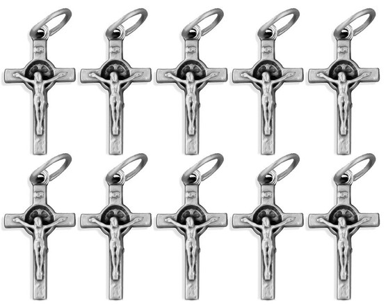 Saint Benedict Cross Bracelet Charms 20mm