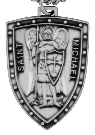 Warrior's Shield of Saint Michael Sterling Silver Medal