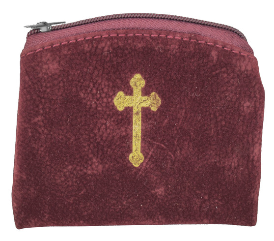 Velvet Rosary Pouch (Red)