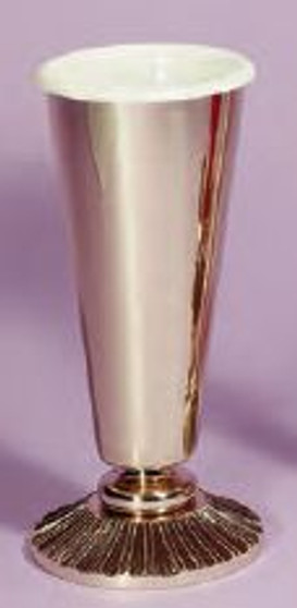 Flower Base | High Polish | Textured Bronze With Hand Enameled Finish