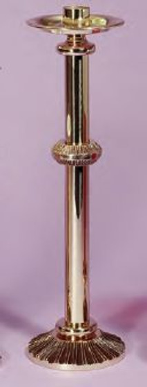 Alter Candlestick | High Polish | Textured Bronze With Hand Enameled Finish Alter Candlestick | High Polish | Textured Bronze With Hand Enameled Finish