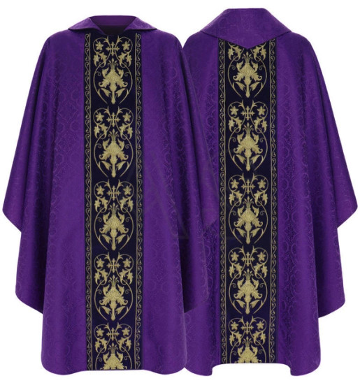 Dark Purple Gothic Chasuble