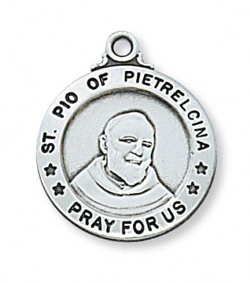 SS ST. PADRE PIO 20" CHAIN&BOX