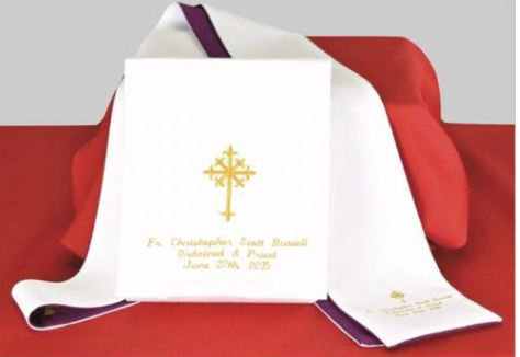 Eternal Grace: Personalized Maniturgium and Stole Set for Sacred Occasions