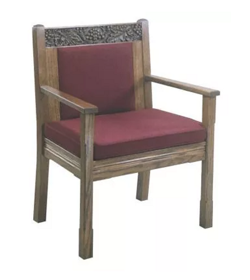 Sovereign Reverence Celebrant Chair with Reversible Cushion for Ultimate Comfort