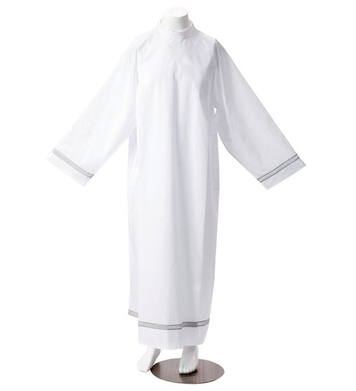 Bogota Tervilor Alb C/200 by Sorgente – Lightweight Clergy Alb for Priests and Deacons | Washable Liturgical Vestment - Small
