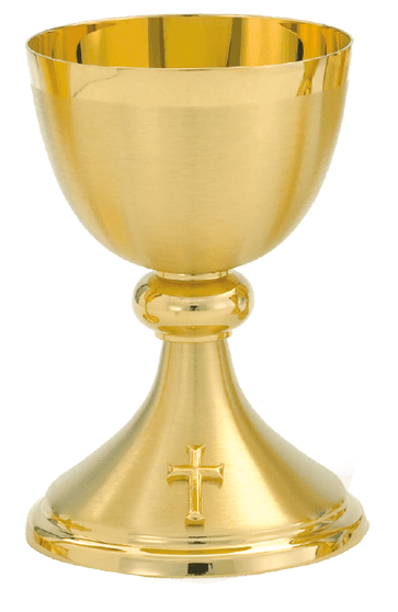 Beautiful 24K Gold-Plated Communion Chalice