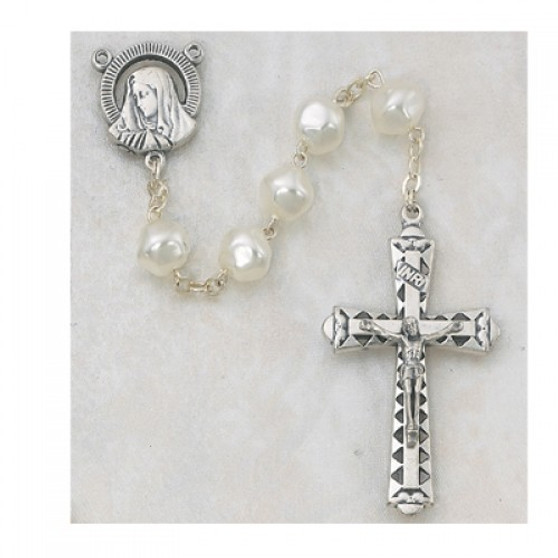 8MM PEARL ROSARY