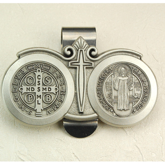 St. Benedict Visor Clip