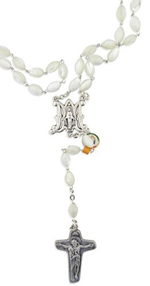 Deluxe Mother of Pearl Catholic Rosary