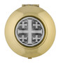 Small Pyx with Inlaid Pewter Medal