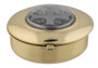 Small Pyx with Inlaid Pewter Medal