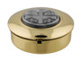 Small Pyx with Inlaid Pewter Medal