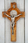 St. Benedict Olive Wood Crucifix Cross (4 Inch)