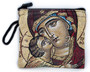 Embroidered Tapestry Rosary Pouch (Our Lady / Christ the Teacher)