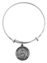 Spring Bracelet with Saint Peregrine Medal Charm