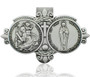 Traditional Catholic Visor Clip (Saint Christopher / Our Lady of the Highway)