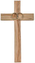 8" Olive Wood Wedding Cross